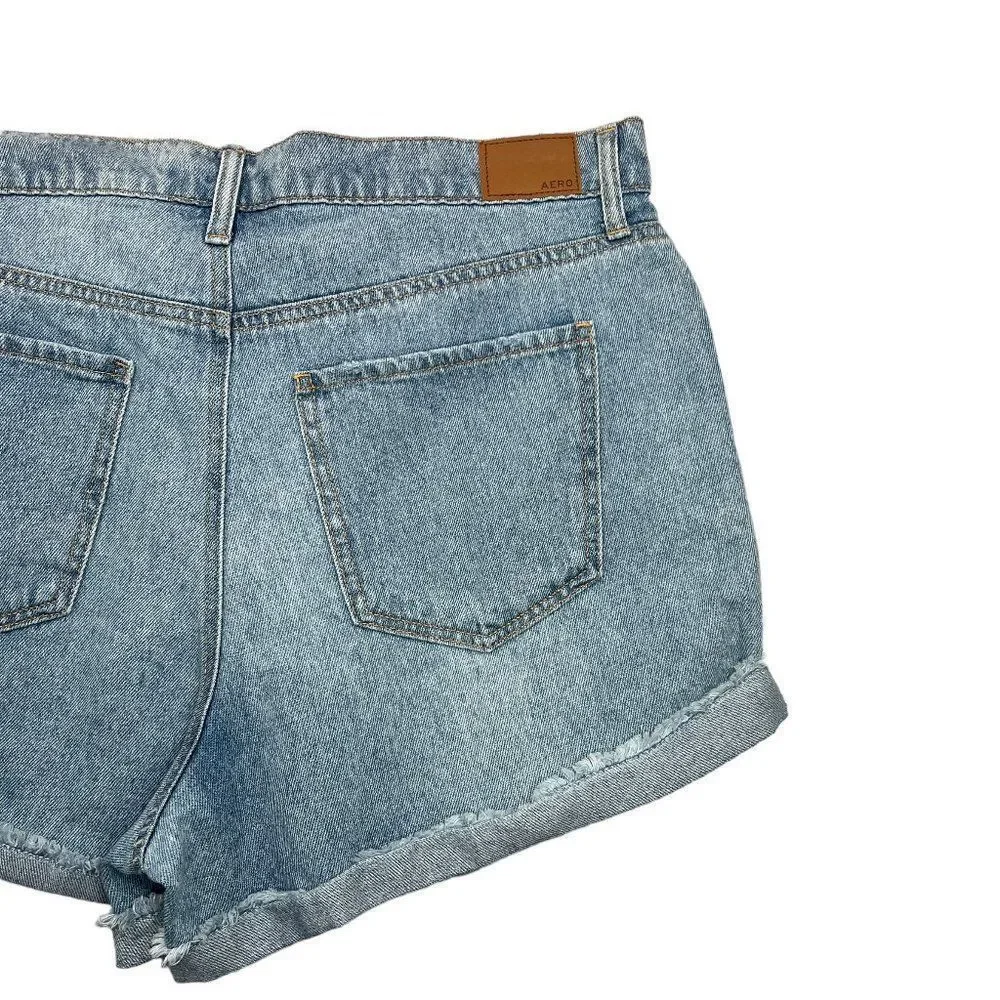 AERO Jean Shorts Women's Size 12 Blue 3.25